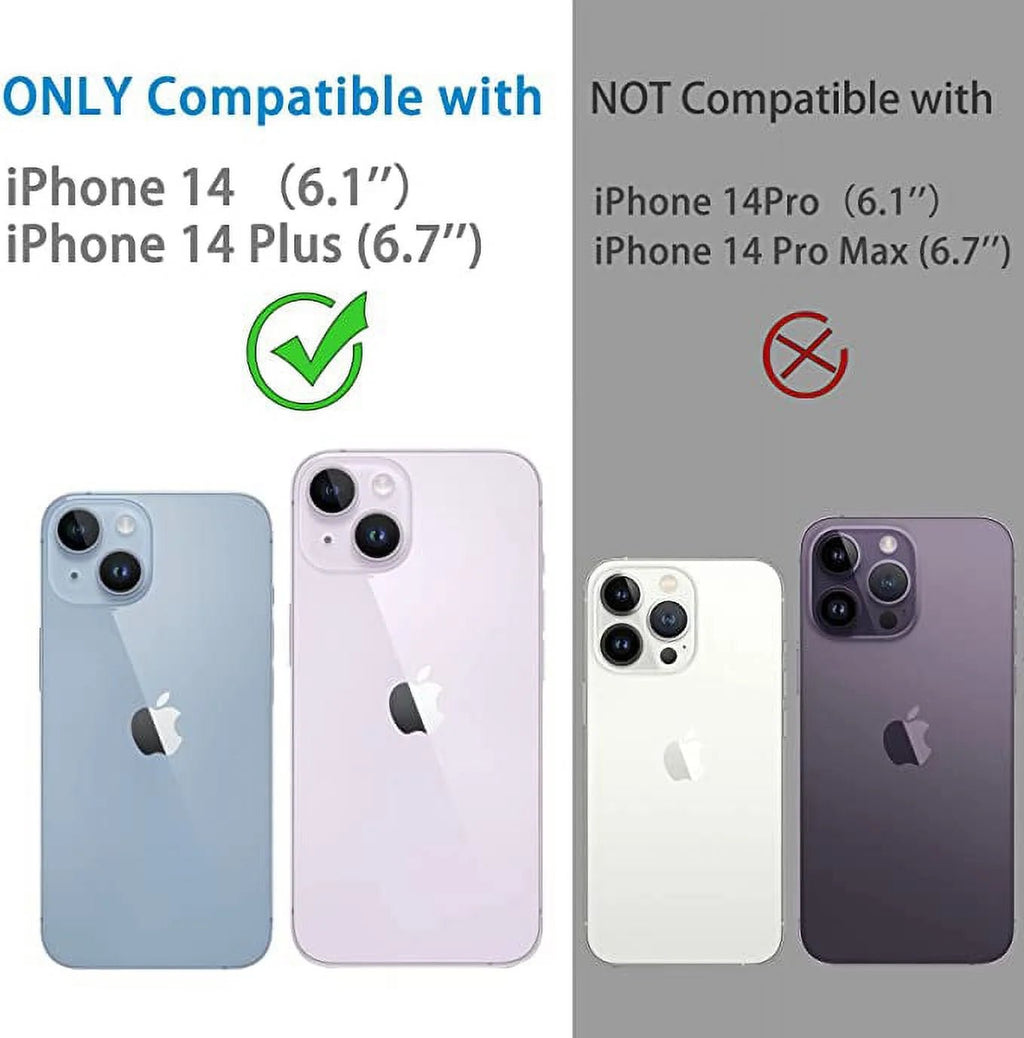 Camera Lens Protector for Iphone 14 & Iphone 14 plus 2022,Premium HD Clear Tempered Glass Lens Cover Flim[Case Friendly][Scratch - Resistant][Easy Installation][Night Circle] - ElectronicsAreFun