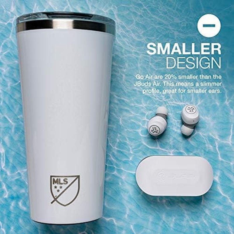 Go Air True Wireless Bluetooth Earbuds + Charging Case, Dual Connect, IP44 Sweat Resistance, Bluetooth 5.0 Connection, 3 EQ Sound Settings Signature, Balanced, Bass Boost (White) - ElectronicsAreFun