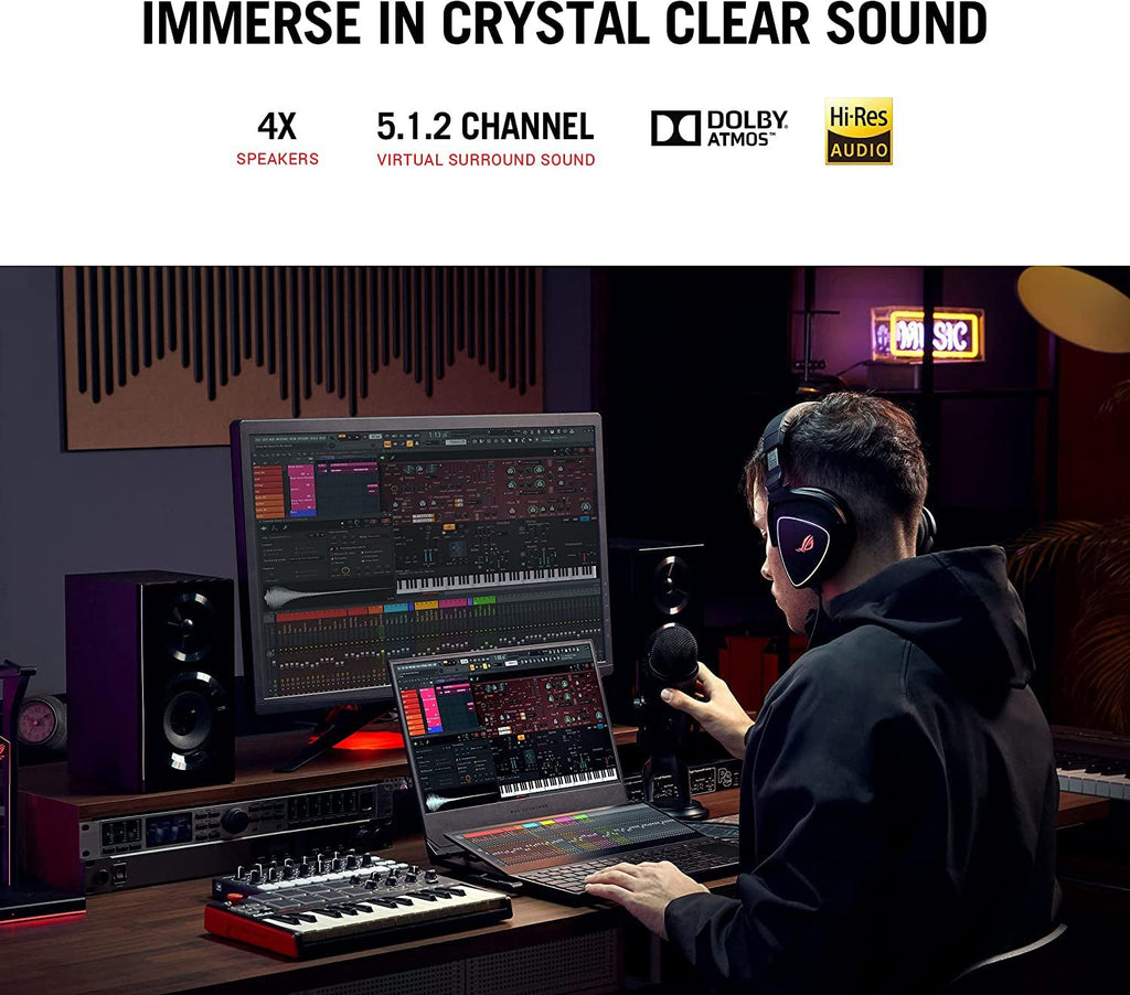 ROG Zephyrus Duo SE 15 Gaming Laptop, 15.6” 300Hz IPS Type FHD Display, NVIDIA Geforce RTX 3060, AMD Ryzen 9 5980HX, 16GB DDR4, 1TB Pcie SSD, Per - Key RGB Keyboard, Windows 10 Home, GX551QM - ES96 - ElectronicsAreFun