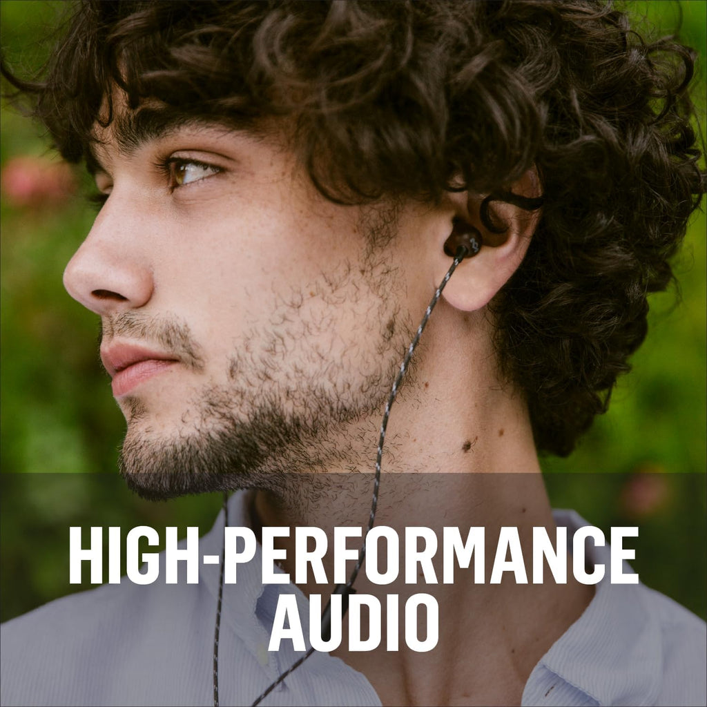 Smile Jamaica: Wired Earphones with Microphone, Noise Isolating Design, and Sustainable Materials, Brass - ElectronicsAreFun