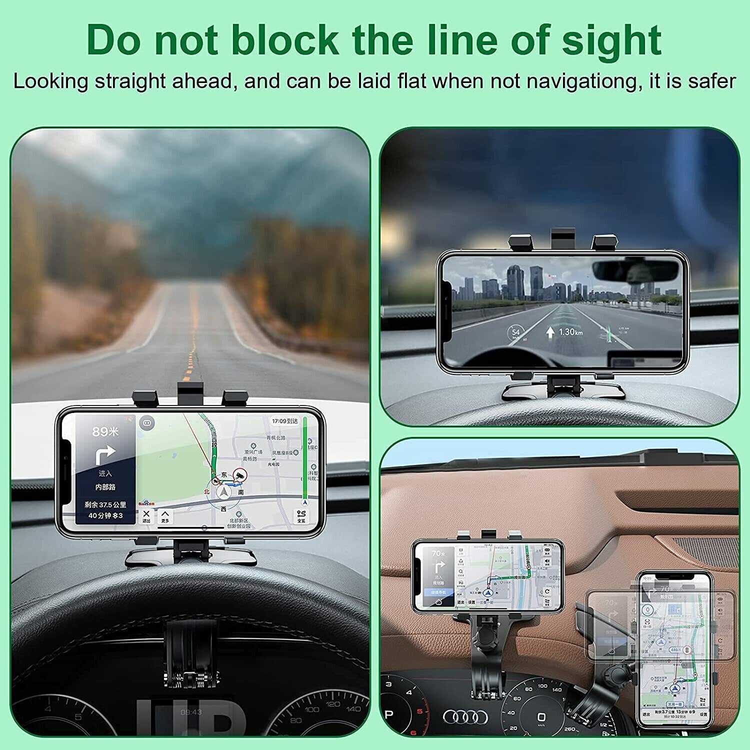 Universal Car Phone Holder Mount 360 Degree Rotation Dashboard Cell Phone Holder - ElectronicsAreFun