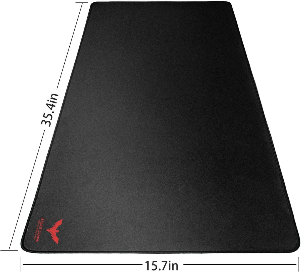 Large Gaming Mouse Pad (35.43 X 15.75 X 0.12Inch) Extended Ergonomic for Computers Thick Keyboard Mouse Mat Non - Slip Rubber Base Mousepad, Black - ElectronicsAreFun