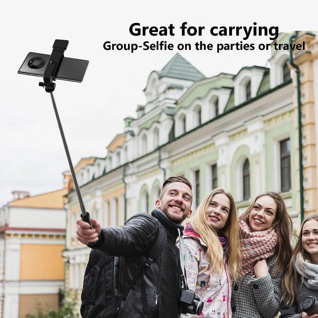 Selfie Stick, 40In Retractable with Remote, 2 Level Fill Light, Selfie Tripod for Iphone Android - ElectronicsAreFun