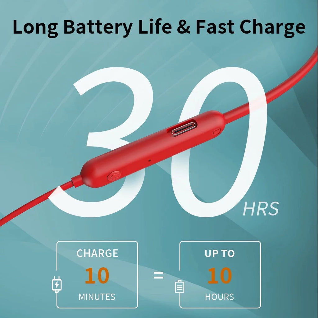 Bluetooth Earbuds Wireless Headphones Bluetooth 5.3 Running Headphones IPX7 Waterproof Earphones with 12 Hrs Playtime Stereo Sound Isolation Headsets for Workout Gym,Red - ElectronicsAreFun