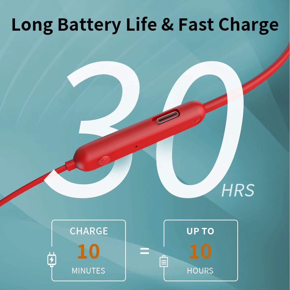 Bluetooth Earbuds Wireless Headphones Bluetooth 5.3 Running Headphones IPX7 Waterproof Earphones with 12 Hrs Playtime Stereo Sound Isolation Headsets for Workout Gym,Red - ElectronicsAreFun