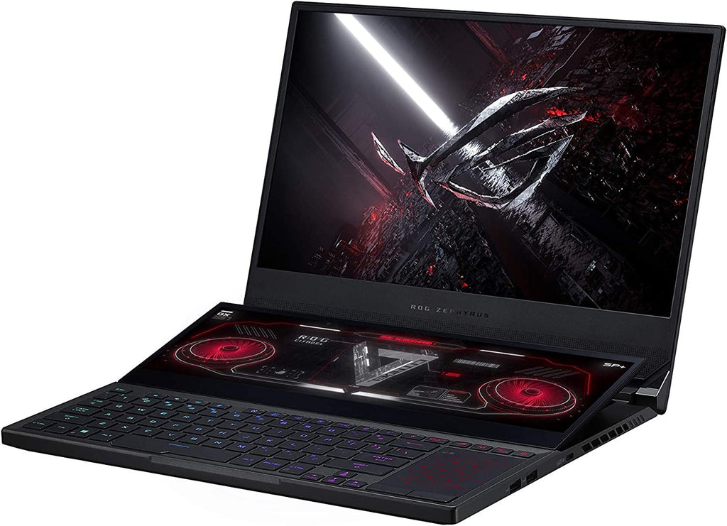 ROG Zephyrus Duo SE 15 Gaming Laptop, 15.6” 300Hz IPS Type FHD Display, NVIDIA Geforce RTX 3060, AMD Ryzen 9 5980HX, 16GB DDR4, 1TB Pcie SSD, Per - Key RGB Keyboard, Windows 10 Home, GX551QM - ES96 - ElectronicsAreFun