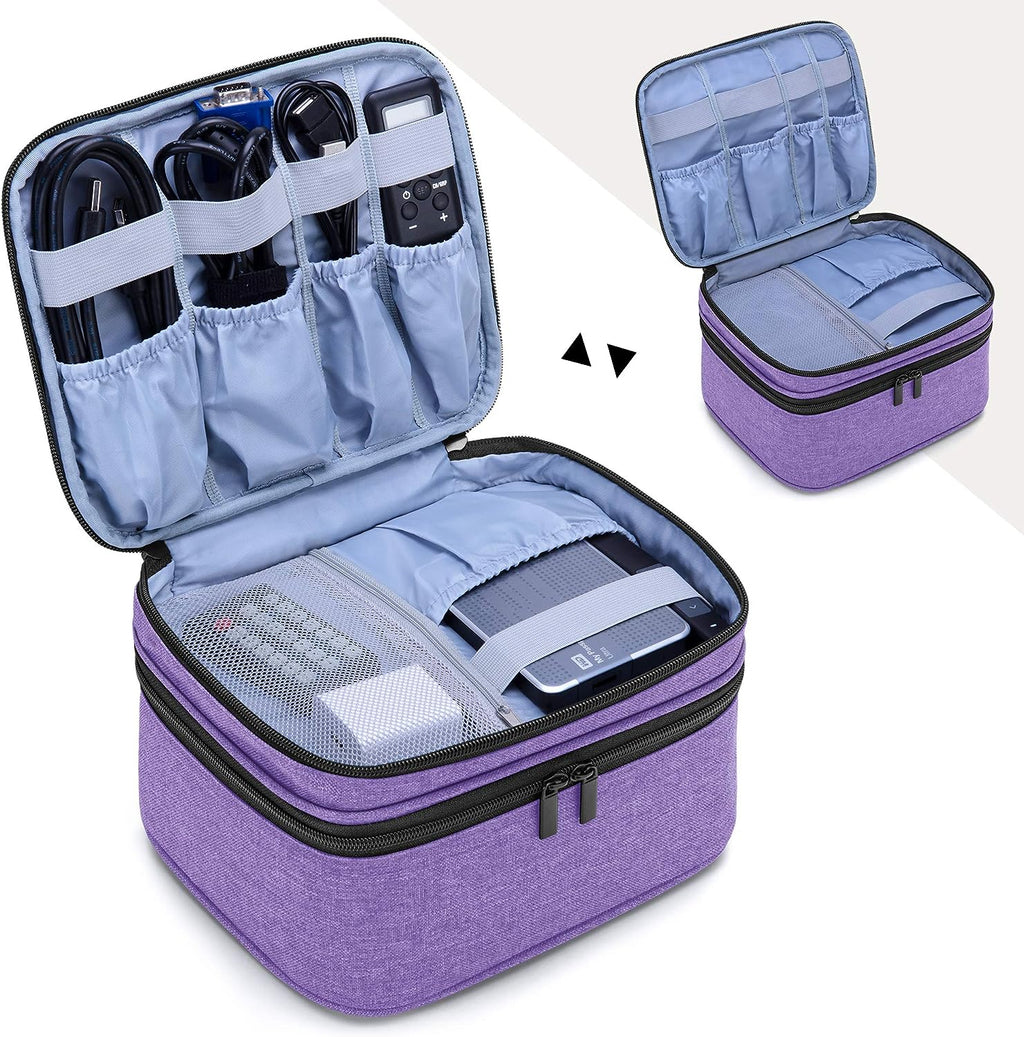 Carrying Bag Compatible with DR.J Mini Projector, Portable Case for Mini Projector and Accessories, Purple - ElectronicsAreFun
