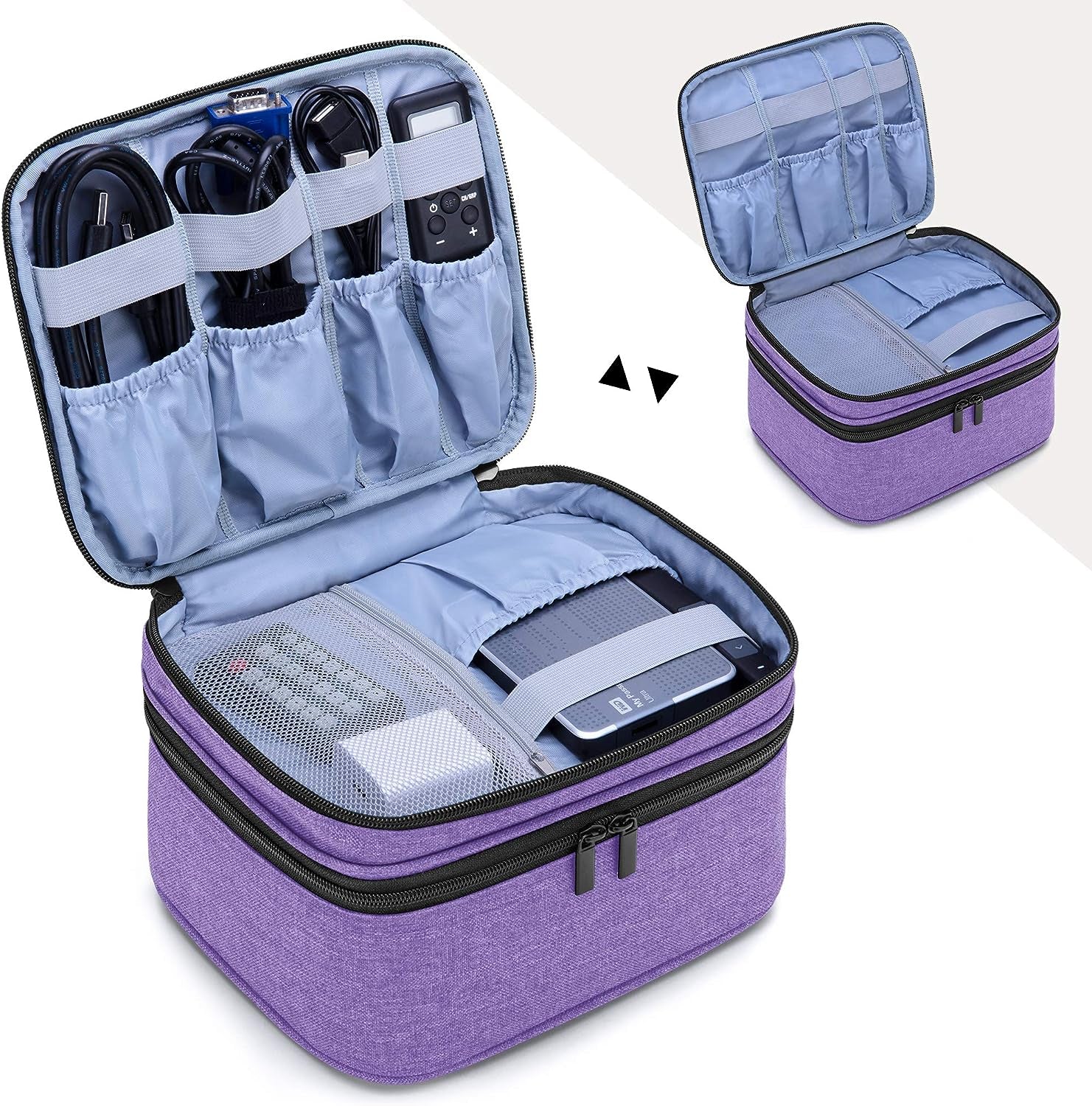 Carrying Bag Compatible with DR.J Mini Projector, Portable Case for Mini Projector and Accessories, Purple - ElectronicsAreFun