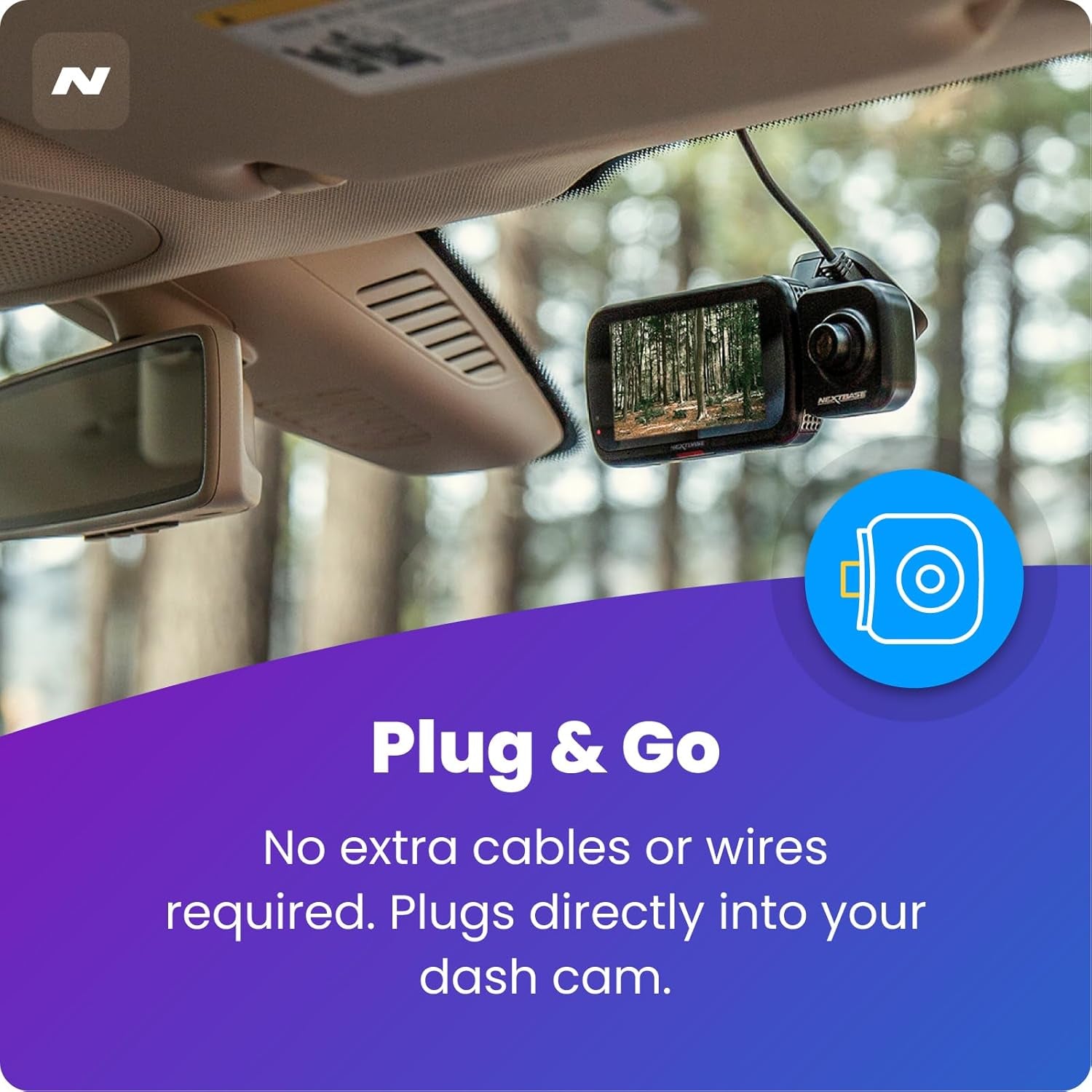 Dash Cam Add - On Rear View Exterior Camera Compatible 322GW 422GW 522GW 622Gw - Black - ElectronicsAreFun