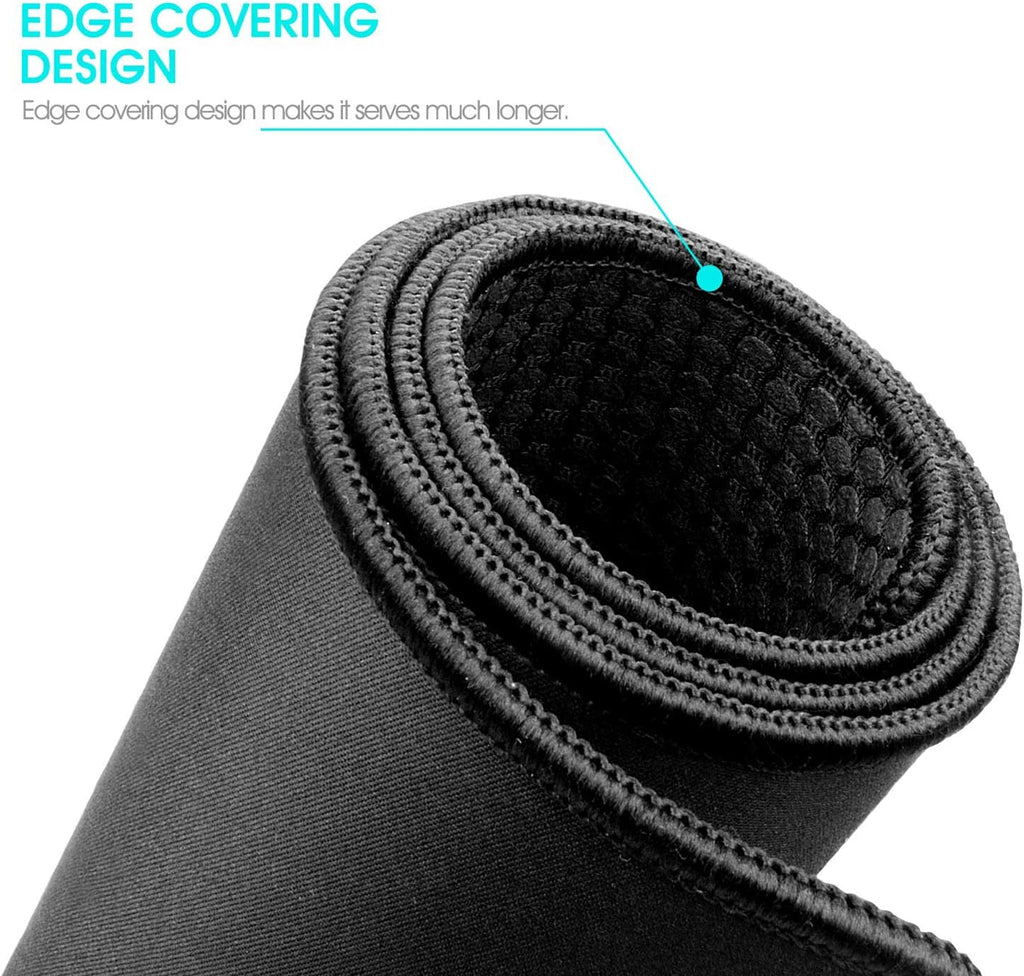 Large Gaming Mouse Pad (35.43 X 15.75 X 0.12Inch) Extended Ergonomic for Computers Thick Keyboard Mouse Mat Non - Slip Rubber Base Mousepad, Black - ElectronicsAreFun