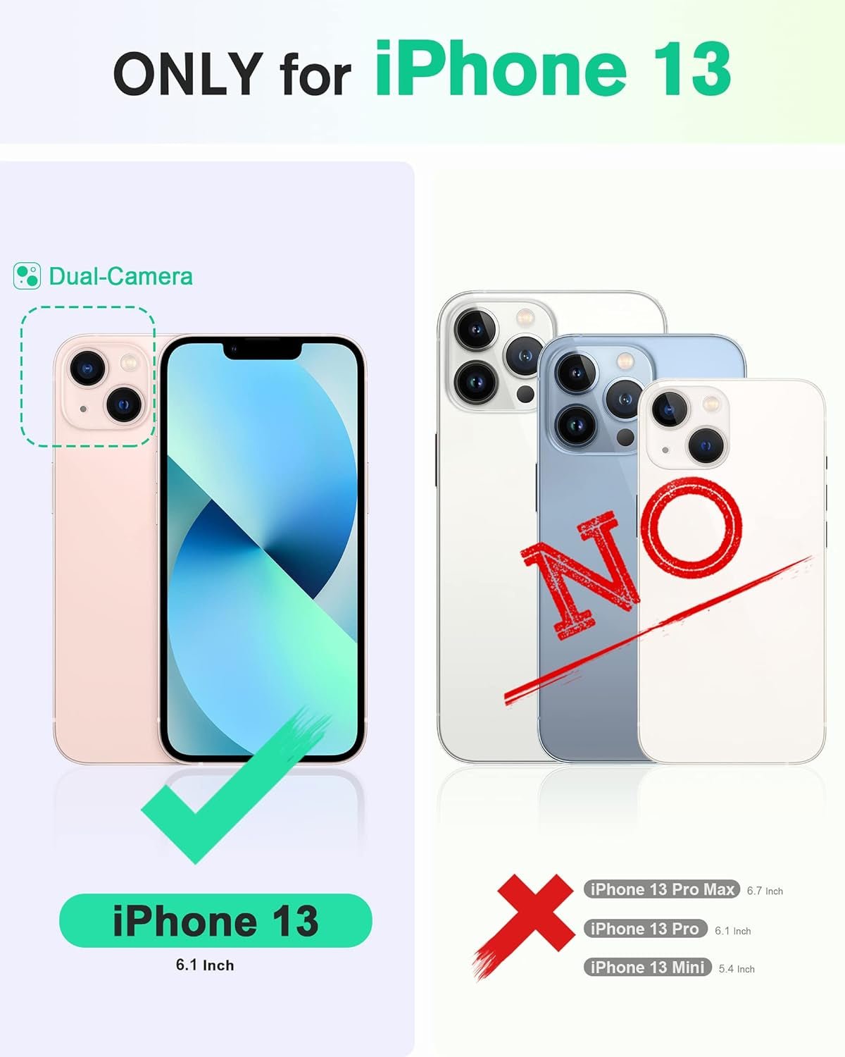 Wallet Case for Iphone 13 6.1 - Inch 5G, [RFID Blocking] Card Slots Holder Stand [Shockproof TPU Interior Case] PU Leather Magnetic Protective Flip Cover Compatible with Iphone 13 6.1" 2021, Red - ElectronicsAreFun