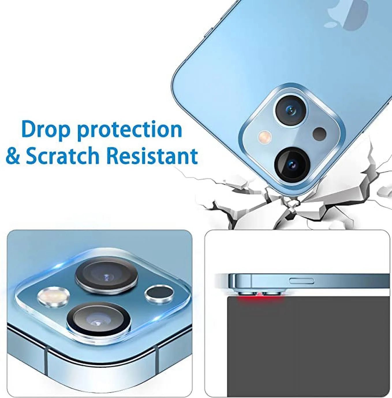 Camera Lens Protector for Iphone 14 & Iphone 14 plus 2022,Premium HD Clear Tempered Glass Lens Cover Flim[Case Friendly][Scratch - Resistant][Easy Installation][Night Circle] - ElectronicsAreFun