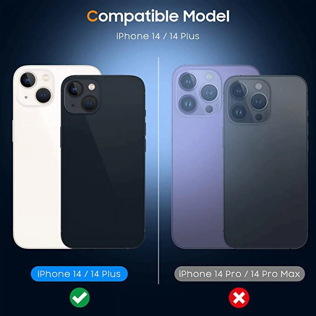 Camera Lens Protector for Iphone 14 & Iphone 14 plus 2022,Premium HD Clear Tempered Glass Lens Cover Flim[Case Friendly][Scratch - Resistant][Easy Installation][Night Circle] - ElectronicsAreFun