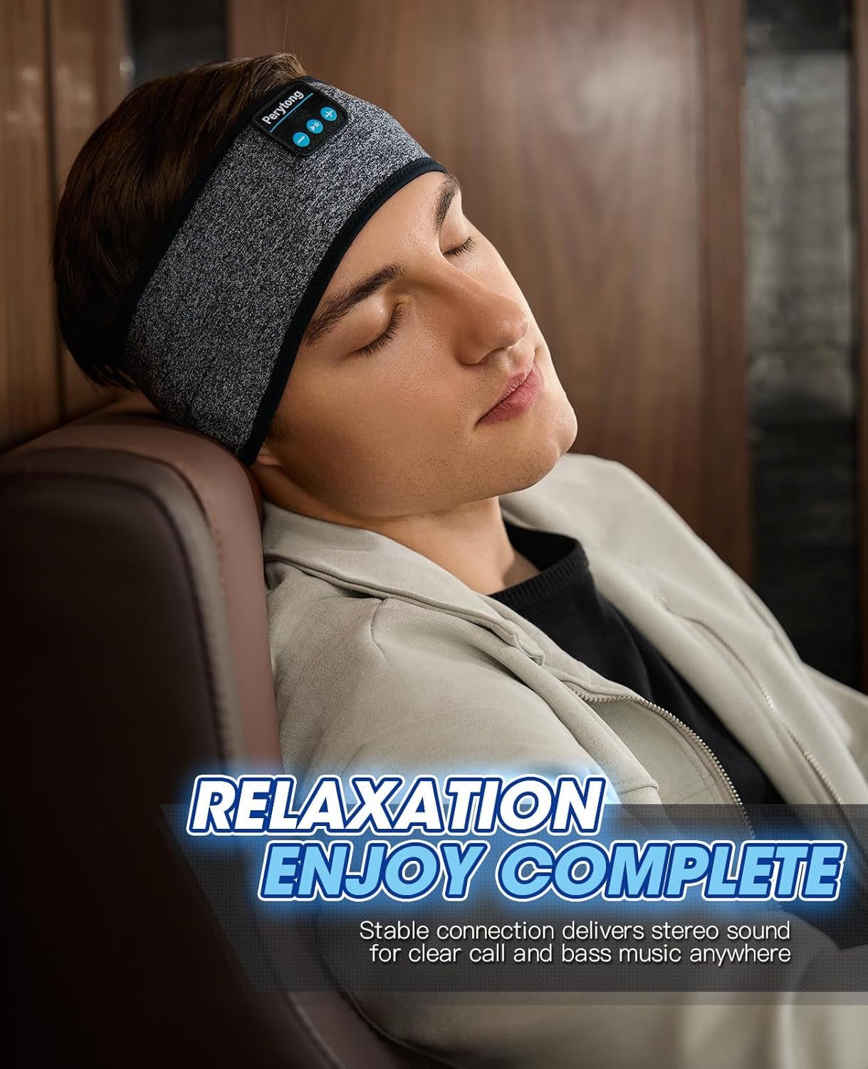 Bluetooth Sleep Headphones Headband with HD Speakers - Noise Cancelling, for Side Sleepers, Workout, Jogging, Yoga - ElectronicsAreFun