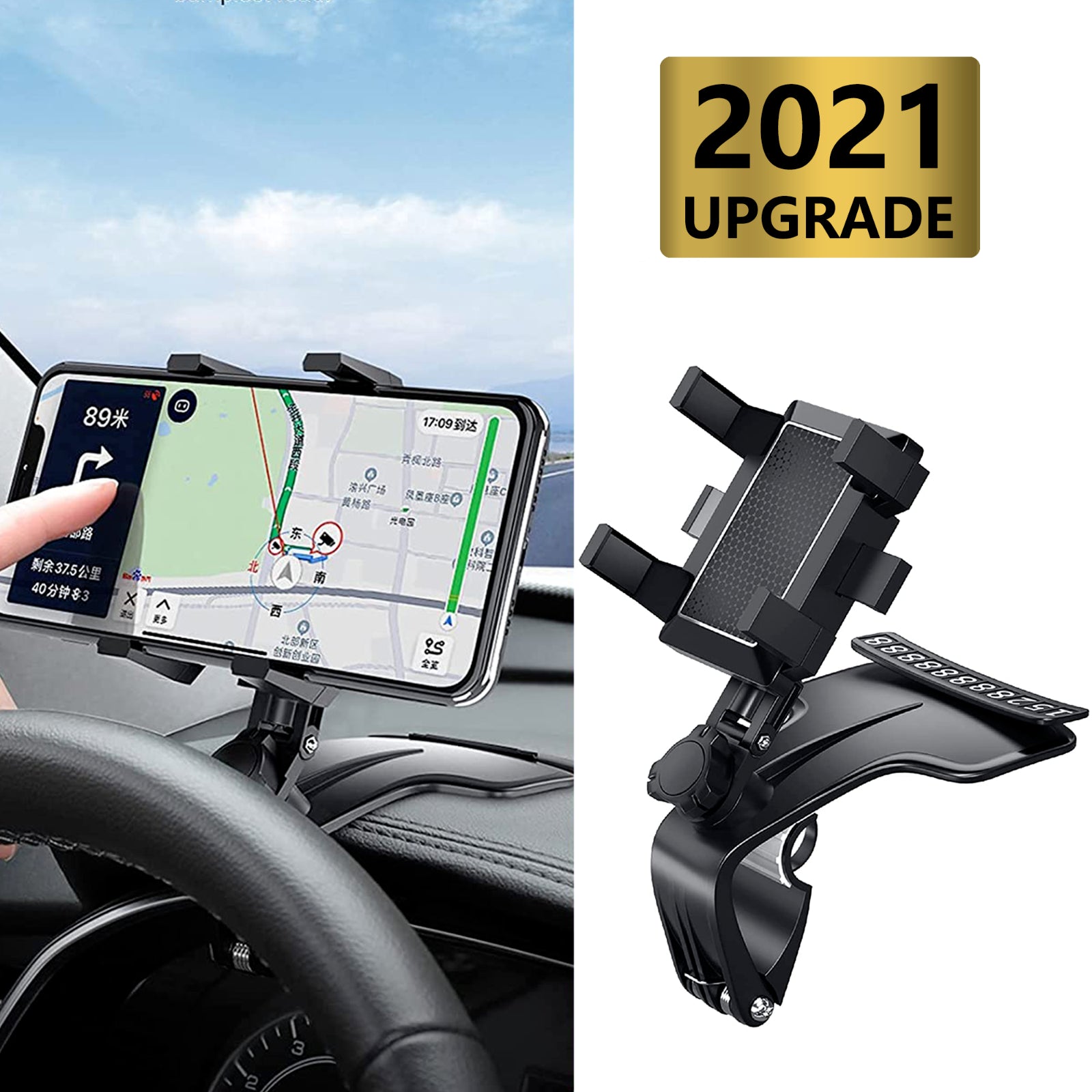 Universal Car Phone Holder Mount 360 Degree Rotation Dashboard Cell Phone Holder - ElectronicsAreFun