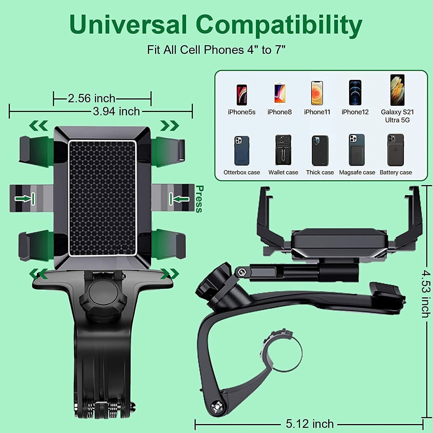 Universal Car Phone Holder Mount 360 Degree Rotation Dashboard Cell Phone Holder - ElectronicsAreFun