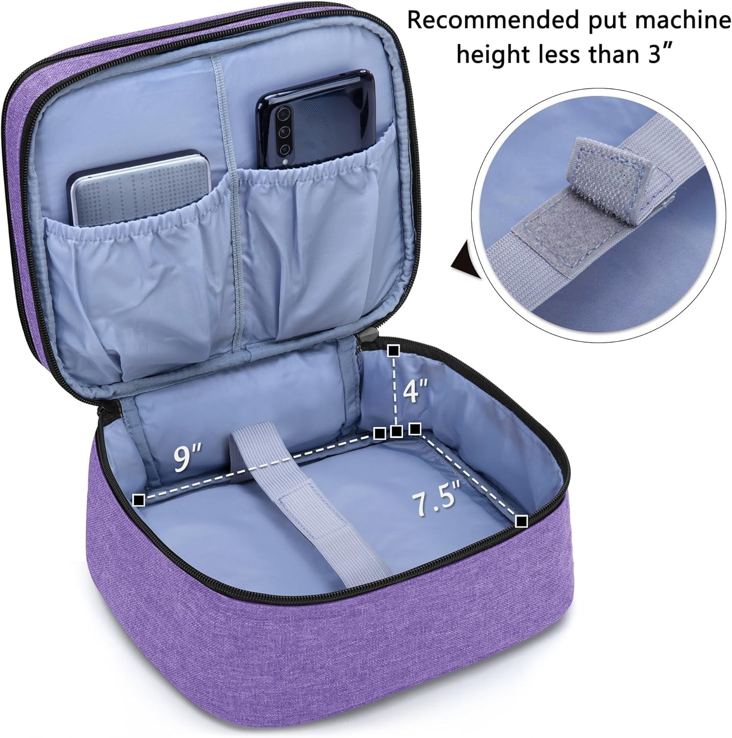 Carrying Bag Compatible with DR.J Mini Projector, Portable Case for Mini Projector and Accessories, Purple - ElectronicsAreFun