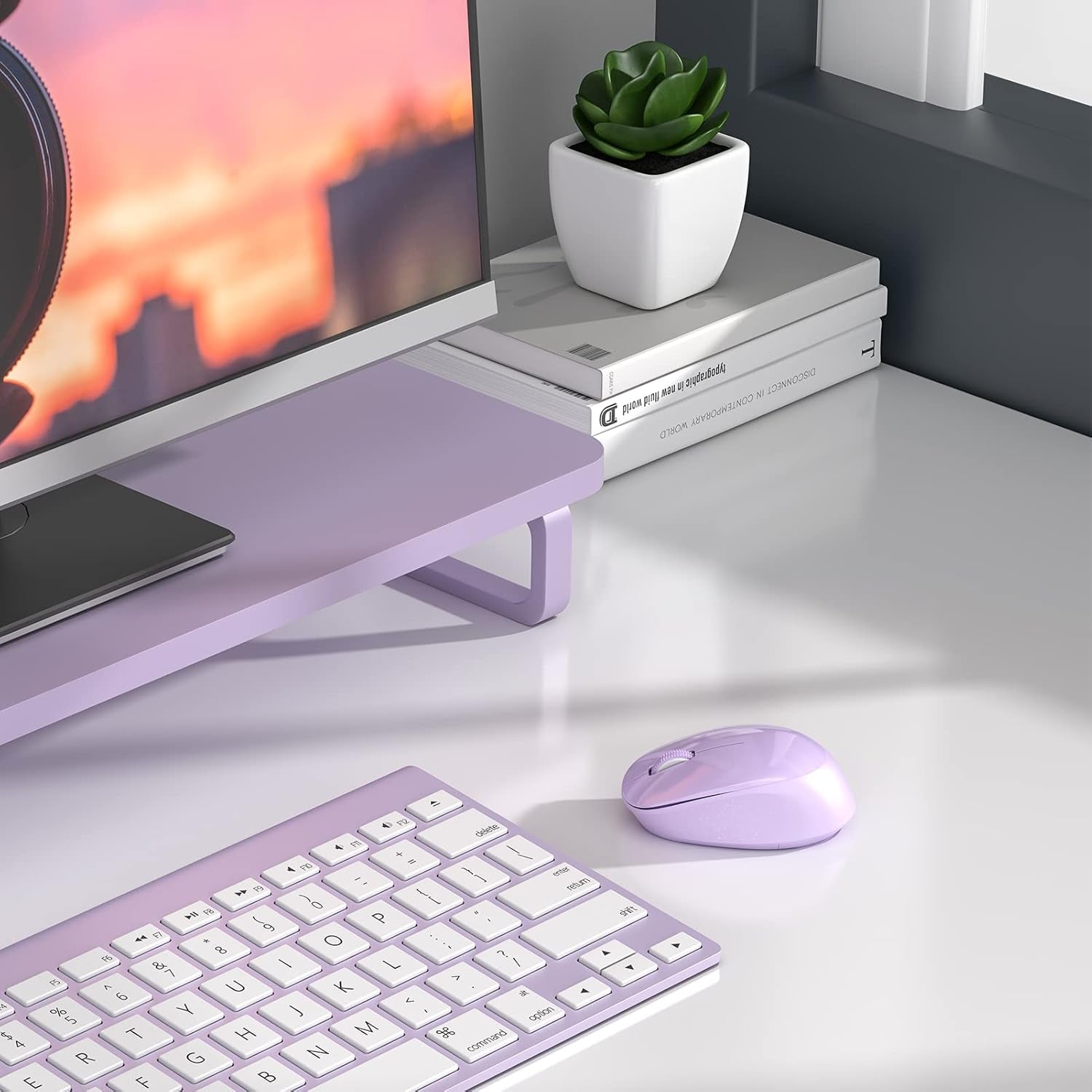 Wireless Mouse E702 2.4Ghz Portable Computer Mouse with USB Receiver, Comfortable Silent Mice for Laptop, Chromebook, PC, Notebook, Desktop, Windows, Mac (Purple) - ElectronicsAreFun