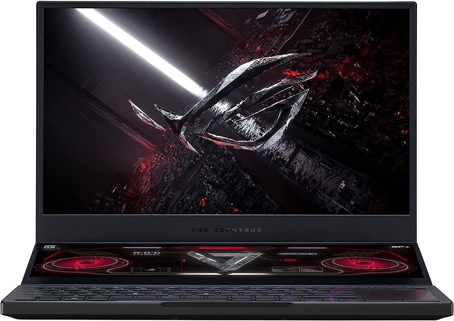 ROG Zephyrus Duo SE 15 Gaming Laptop, 15.6” 300Hz IPS Type FHD Display, NVIDIA Geforce RTX 3060, AMD Ryzen 9 5980HX, 16GB DDR4, 1TB Pcie SSD, Per - Key RGB Keyboard, Windows 10 Home, GX551QM - ES96 - ElectronicsAreFun