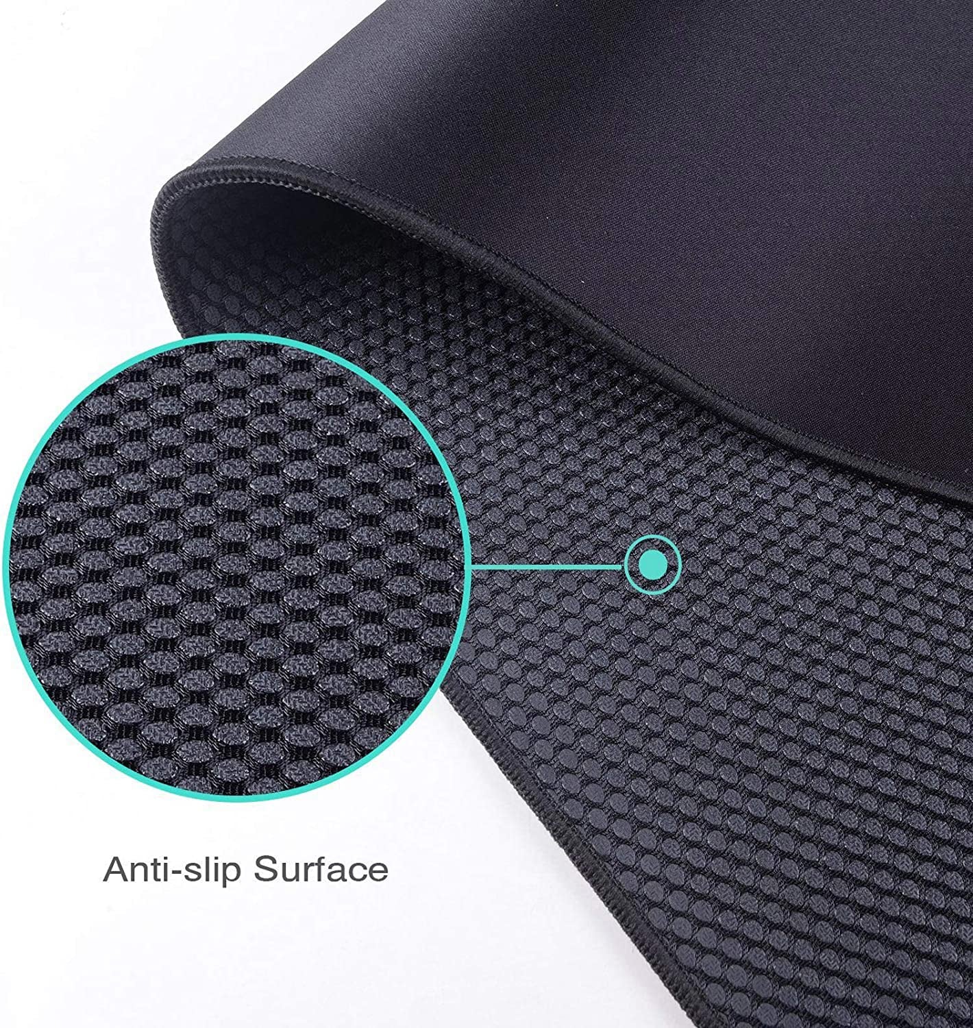 Large Gaming Mouse Pad (35.43 X 15.75 X 0.12Inch) Extended Ergonomic for Computers Thick Keyboard Mouse Mat Non - Slip Rubber Base Mousepad, Black - ElectronicsAreFun