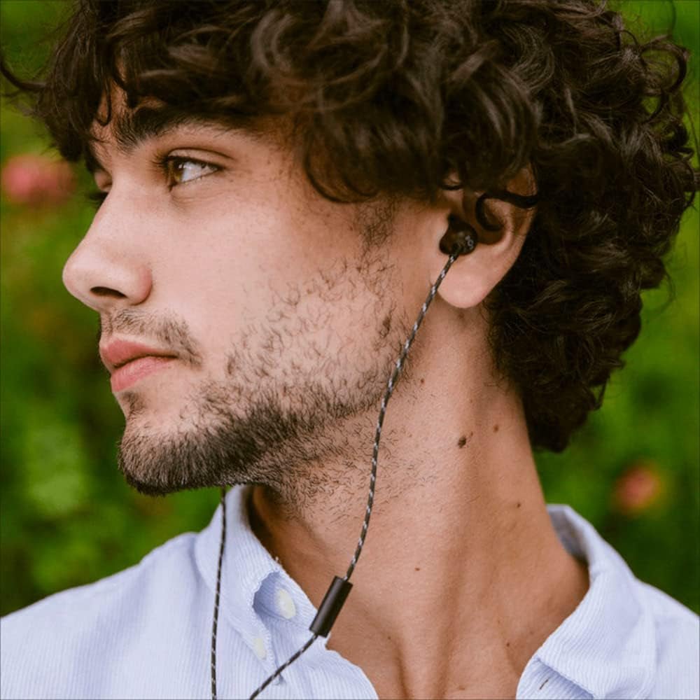 Smile Jamaica: Wired Earphones with Microphone, Noise Isolating Design, and Sustainable Materials, Brass - ElectronicsAreFun