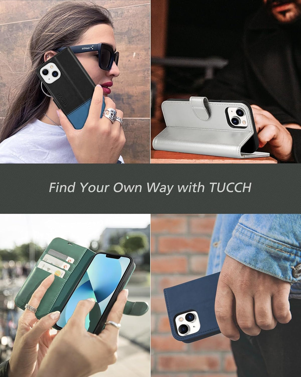 Wallet Case for Iphone 13 6.1 - Inch 5G, [RFID Blocking] Card Slots Holder Stand [Shockproof TPU Interior Case] PU Leather Magnetic Protective Flip Cover Compatible with Iphone 13 6.1" 2021, Red - ElectronicsAreFun