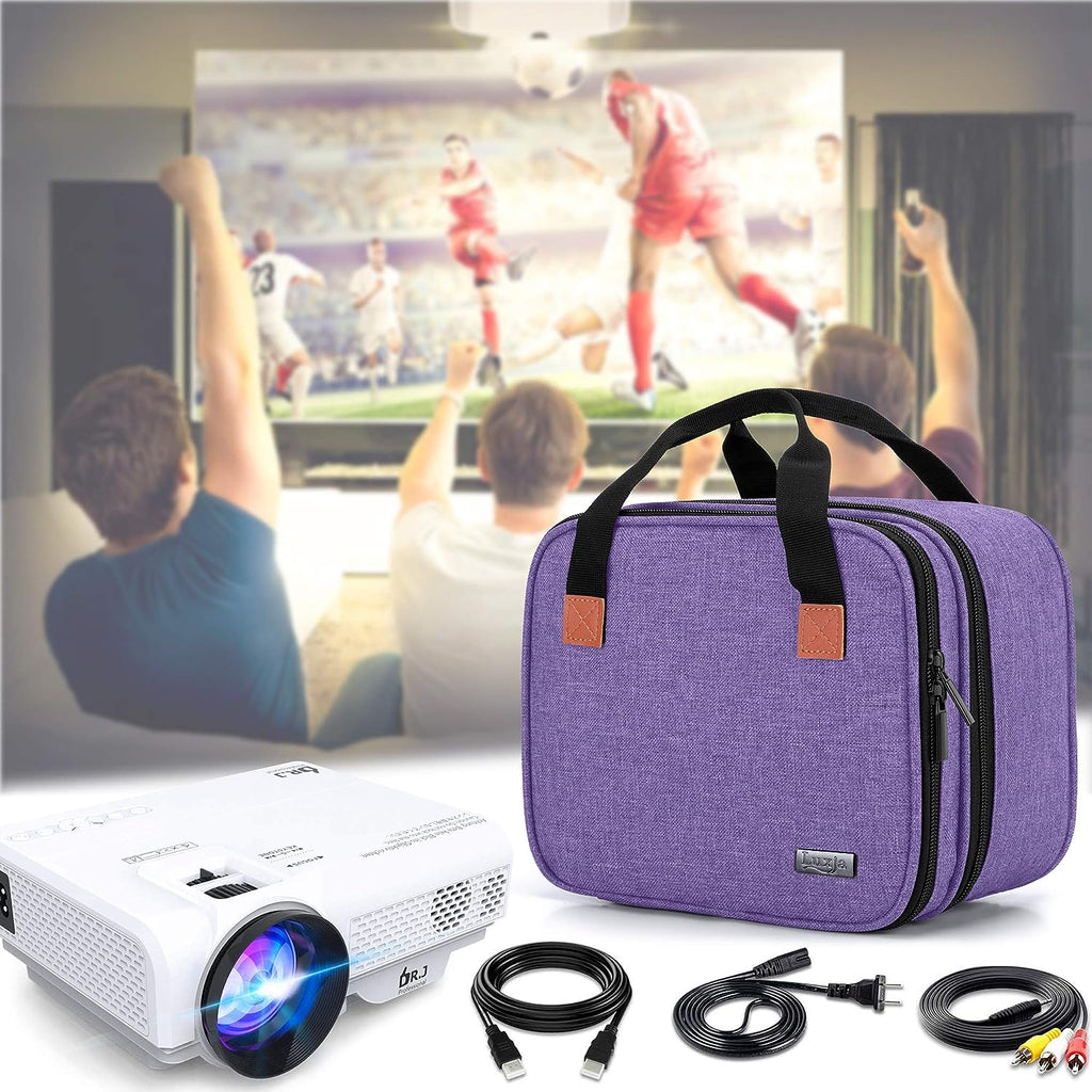 Carrying Bag Compatible with DR.J Mini Projector, Portable Case for Mini Projector and Accessories, Purple - ElectronicsAreFun